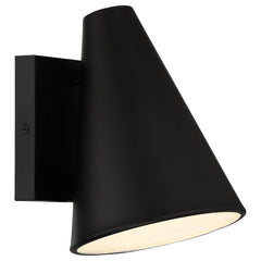 Cannon Outdoor LED Wall Mount, 3000K, 800 Lumens, 8W, 120V, Black