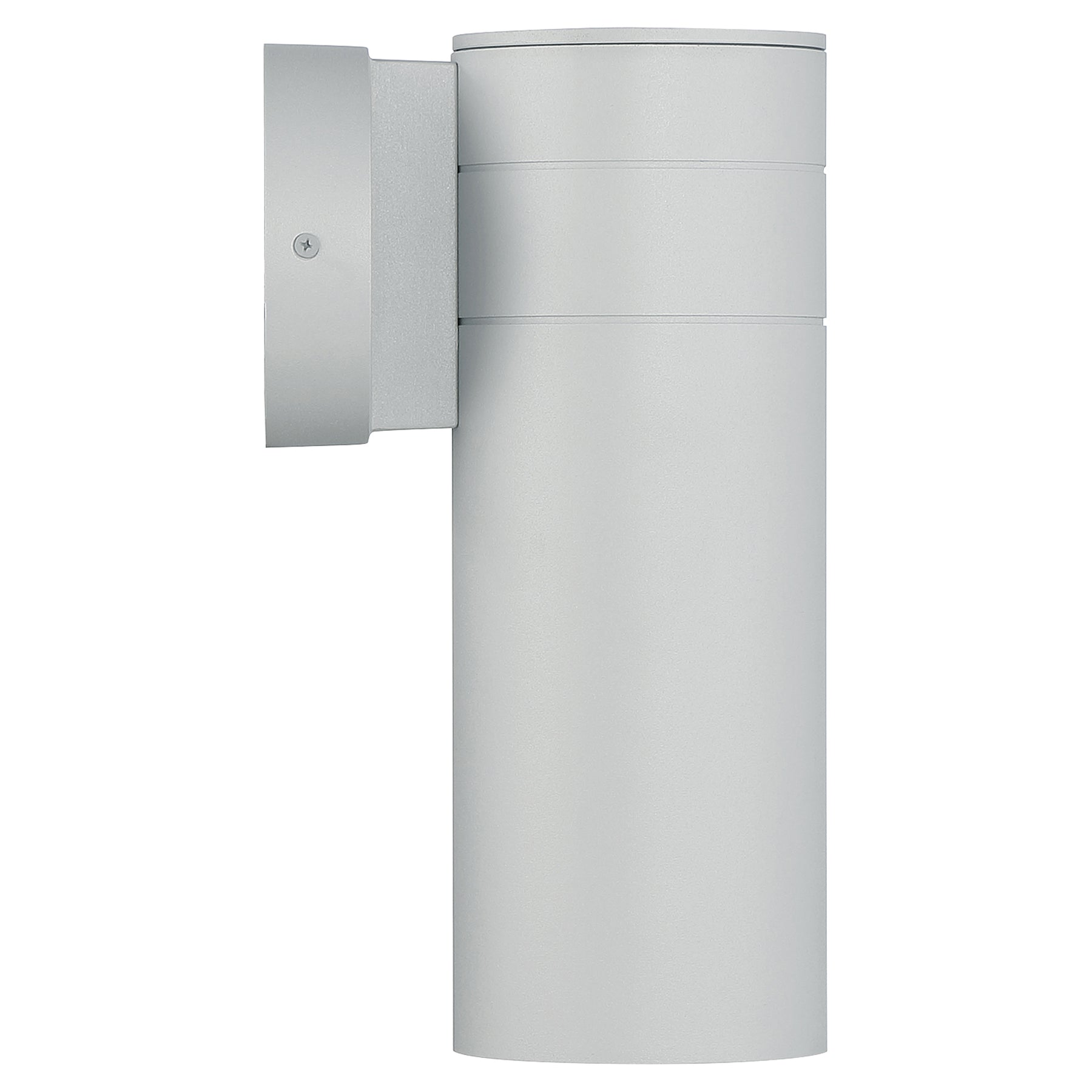 Satin outdoor wall light fixture on a white background