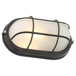 1 Light Outdoor Bulkhead, 60W, 120V, Black Finish, Nauticus Dual Mount