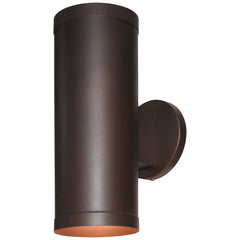 Bi-Directional Outdoor Wall Mount, 120W, Bronze Finish, 120V, Poseidon Dual Collection