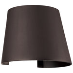 Bronze wall mount light on a white background