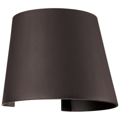Cone Bi-Directional Outdoor LED Wall Mount, 3000K, 480 Lumens, 6W, 120V, Bronze, Satin or White