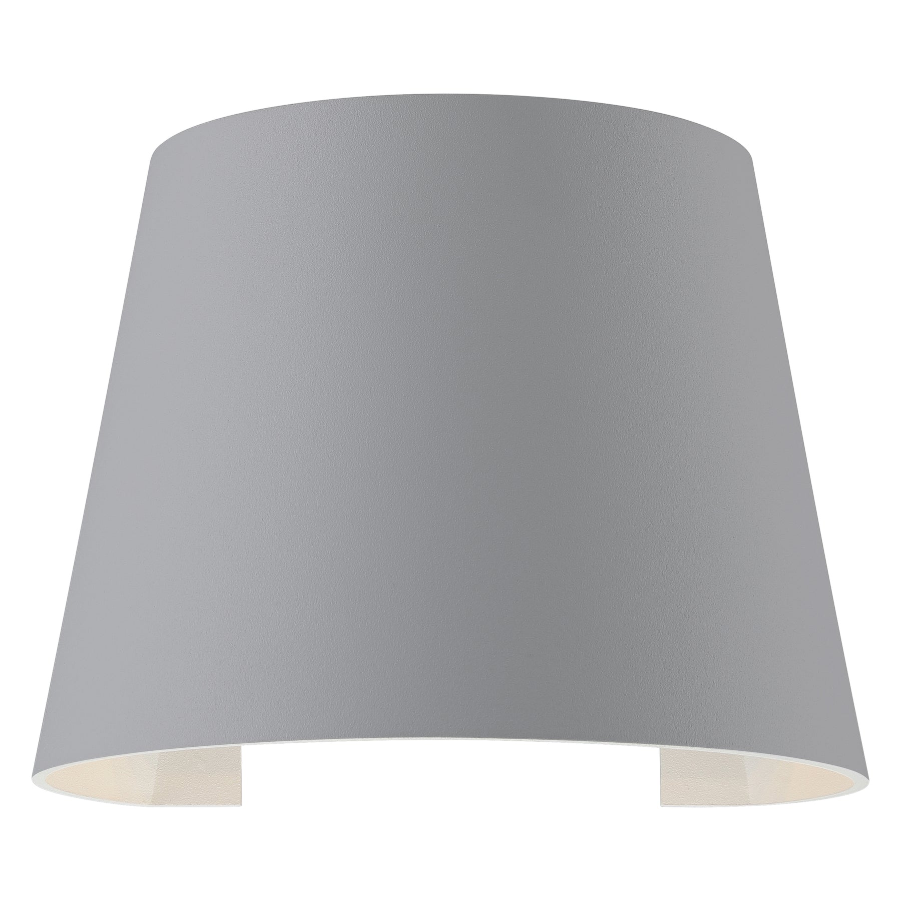 Satin wall mount light on a white background