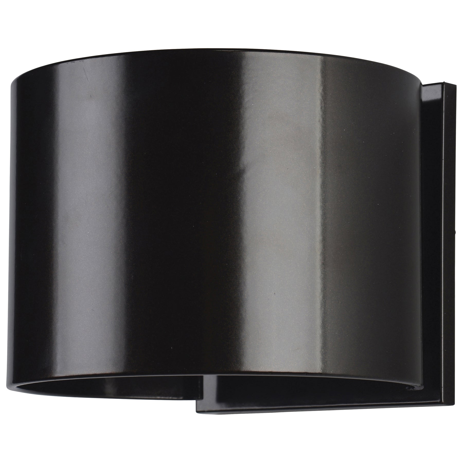 Bronze wall-mounted light fixture on a white background