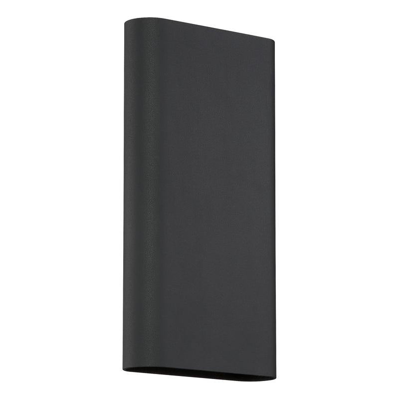 Black LED Wall Sconce on a white background