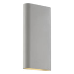 Satin wall light fixture on a white background