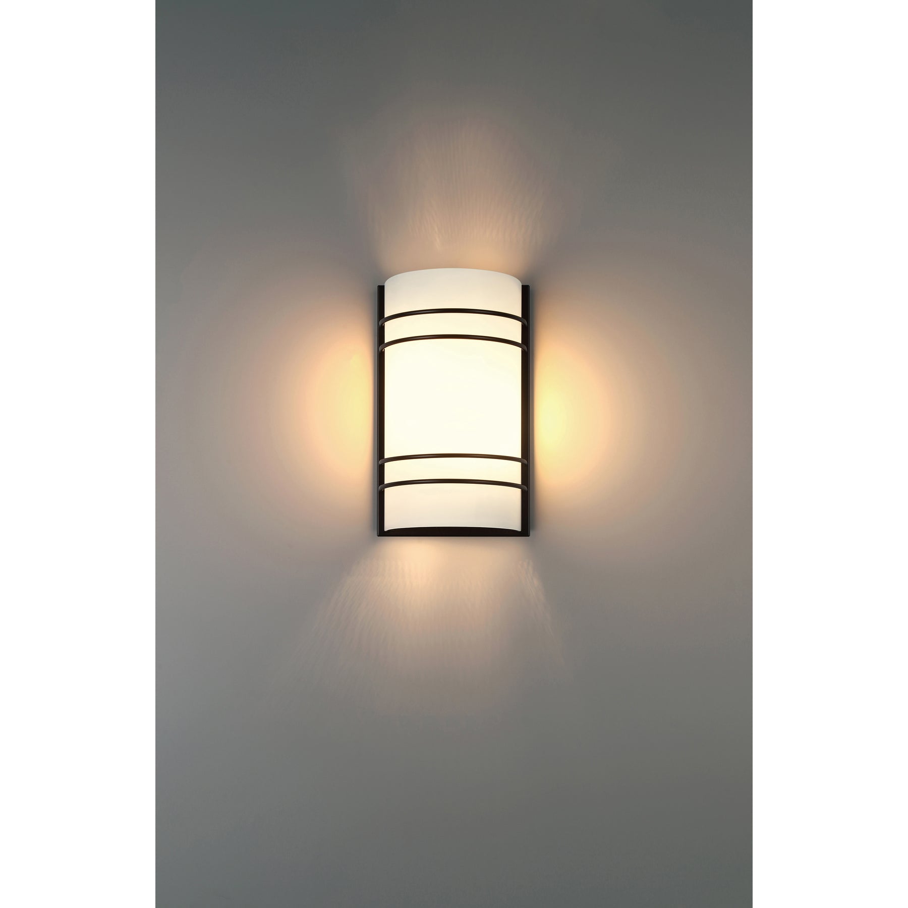 2 Light LED Wall Sconce, 1600 Lumens, 20W, Matte Black Finish, 120V, Cassi Collection