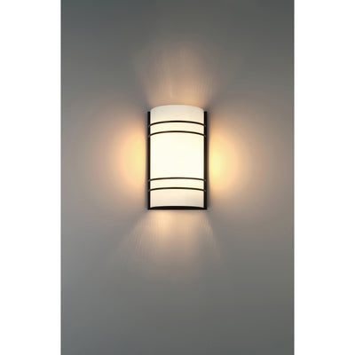 2 Light LED Wall Sconce, 1600 Lumens, 20W, Matte Black Finish, 120V, Cassi Collection