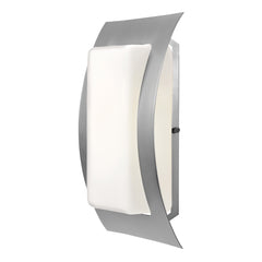 Eclipse Outdoor LED Wall Mount, 3000K, 800 Lumens, 9W, 120V, Satin