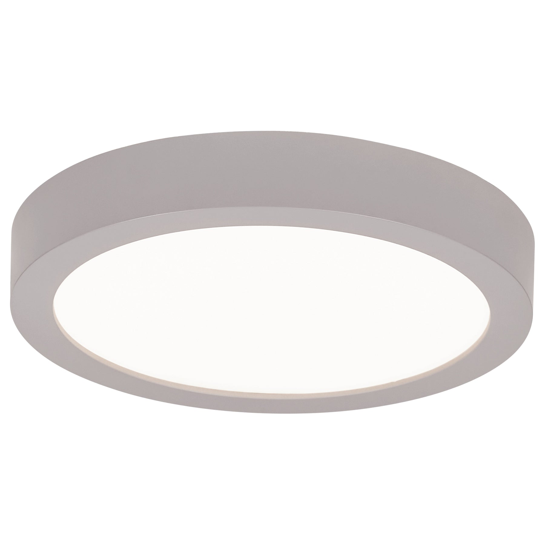 Round Outdoor LED Flush Mount light fixture on a white background