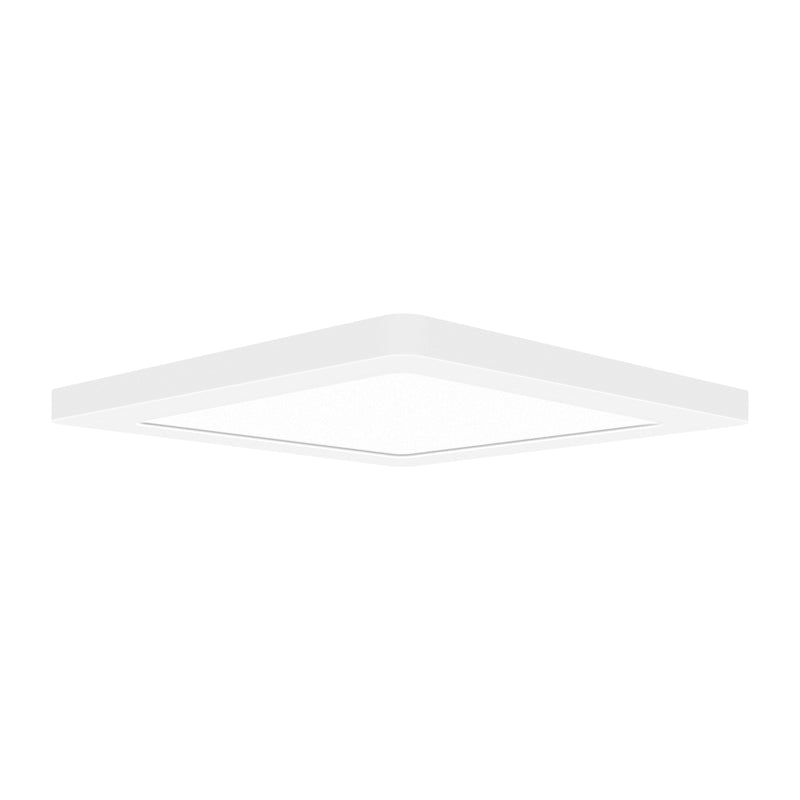 White square LED Flush Mount light fixture on a white background