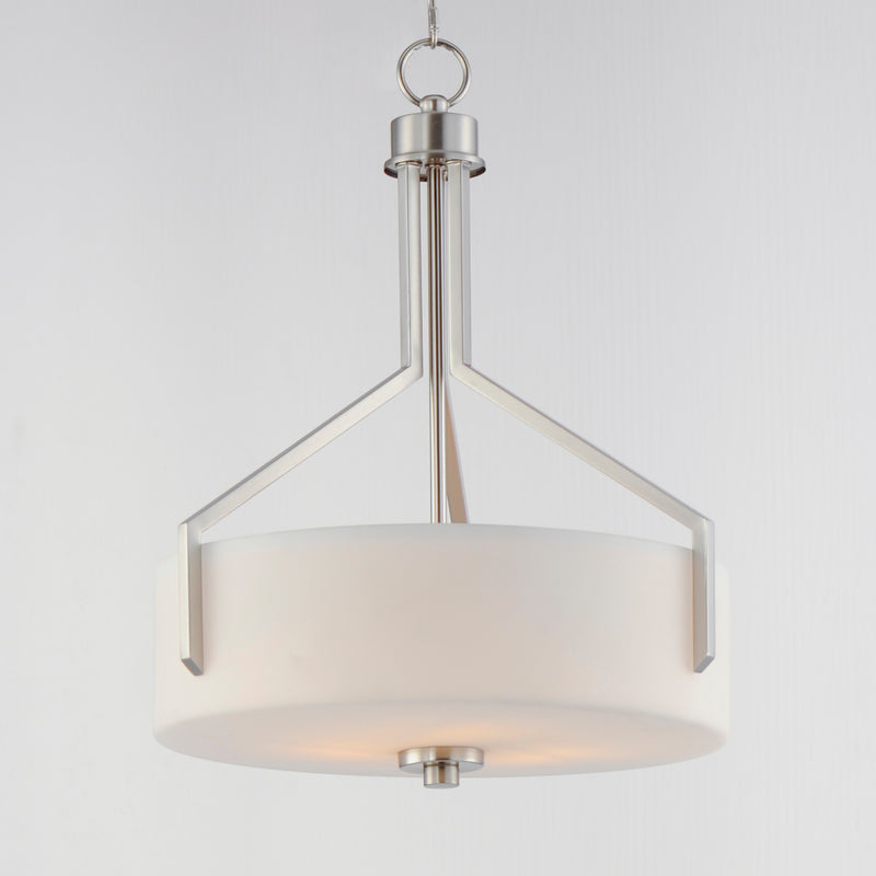 Dart 3-Light Pendant, Satin Brass or Satin Nickel