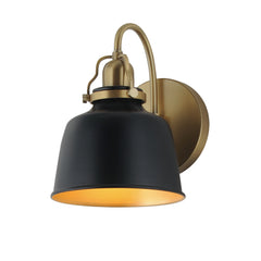 Hollis 1-Light Wall Sconce, Black or White