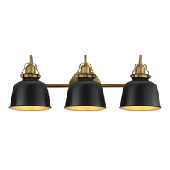 Hollis 3-Light Wall Sconce, Black or White