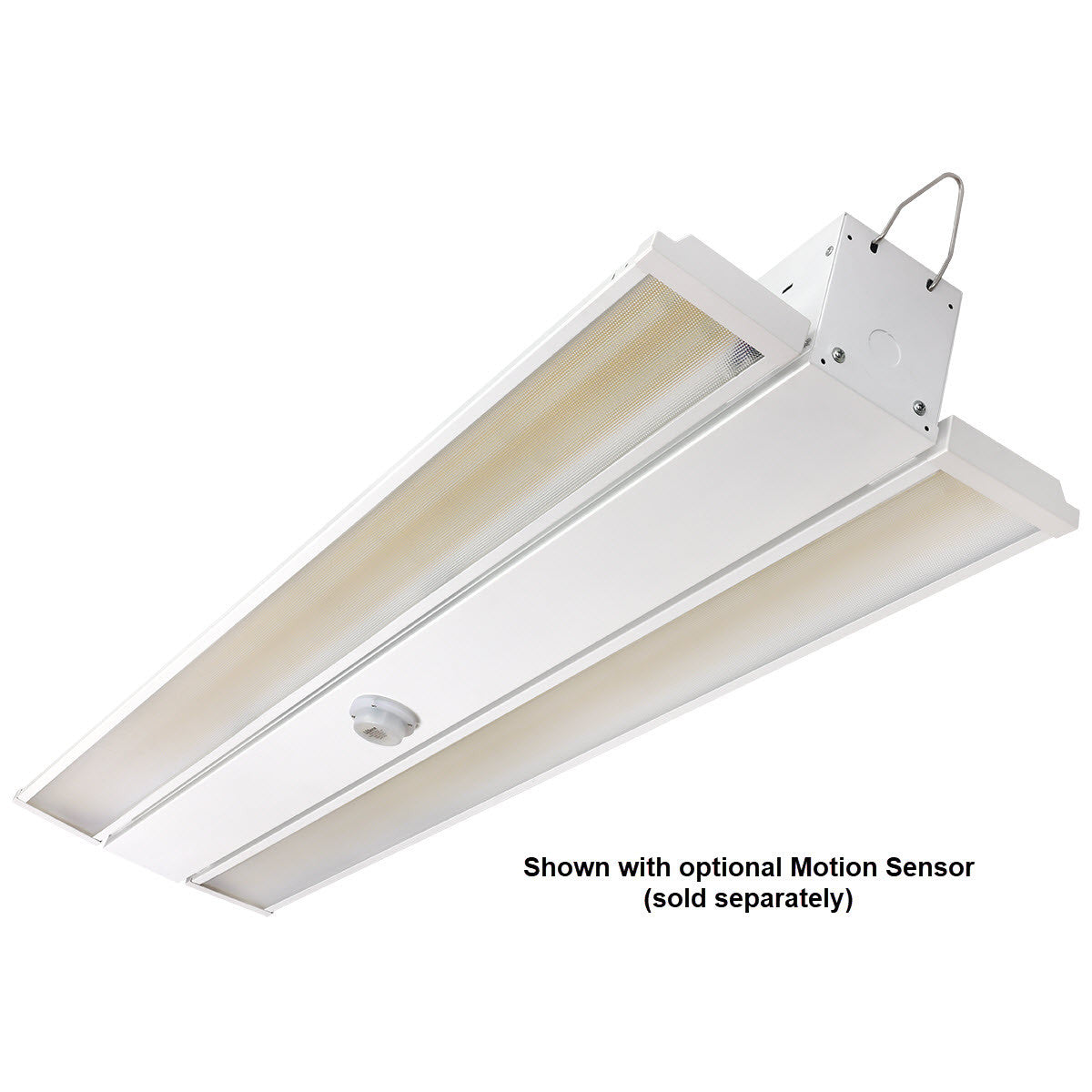 Foldable 4 Foot Linear High Bay, 47,250 Lumens, 290W/320W/350W Selectable, 5000K, 0-10V Dimmable, 120-277V, White Finish
