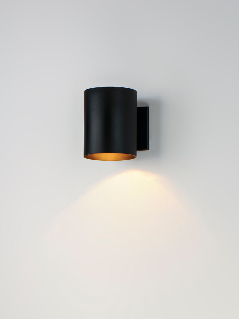 5" Cylinder Down Light, 480 Lumens, 40 Watt, 120 Volts, Brushed Aluminum or Black Finish, Photo Cell Optional