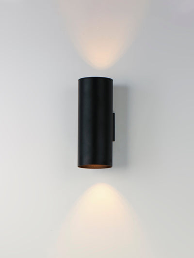 5" Cylinder Up/Down Light, 480 Lumens, 80 Watt, 120 Volts, Brushed Aluminum or Black Finish