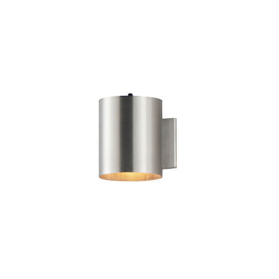 6" Cylinder Down Light, 260 Lumens, 40 Watt, 120 Volts, Brushed Aluminum or Black Finish, Photo Cell Optional