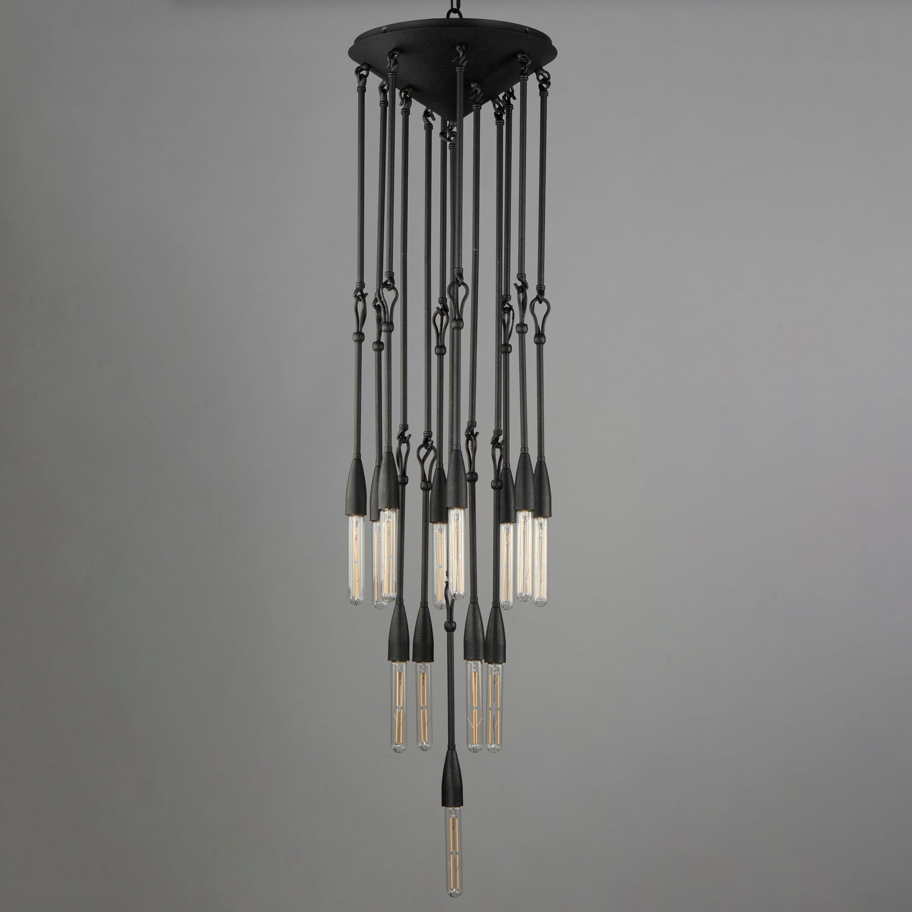 Pioneer 13-Light Pendant, Anthracite