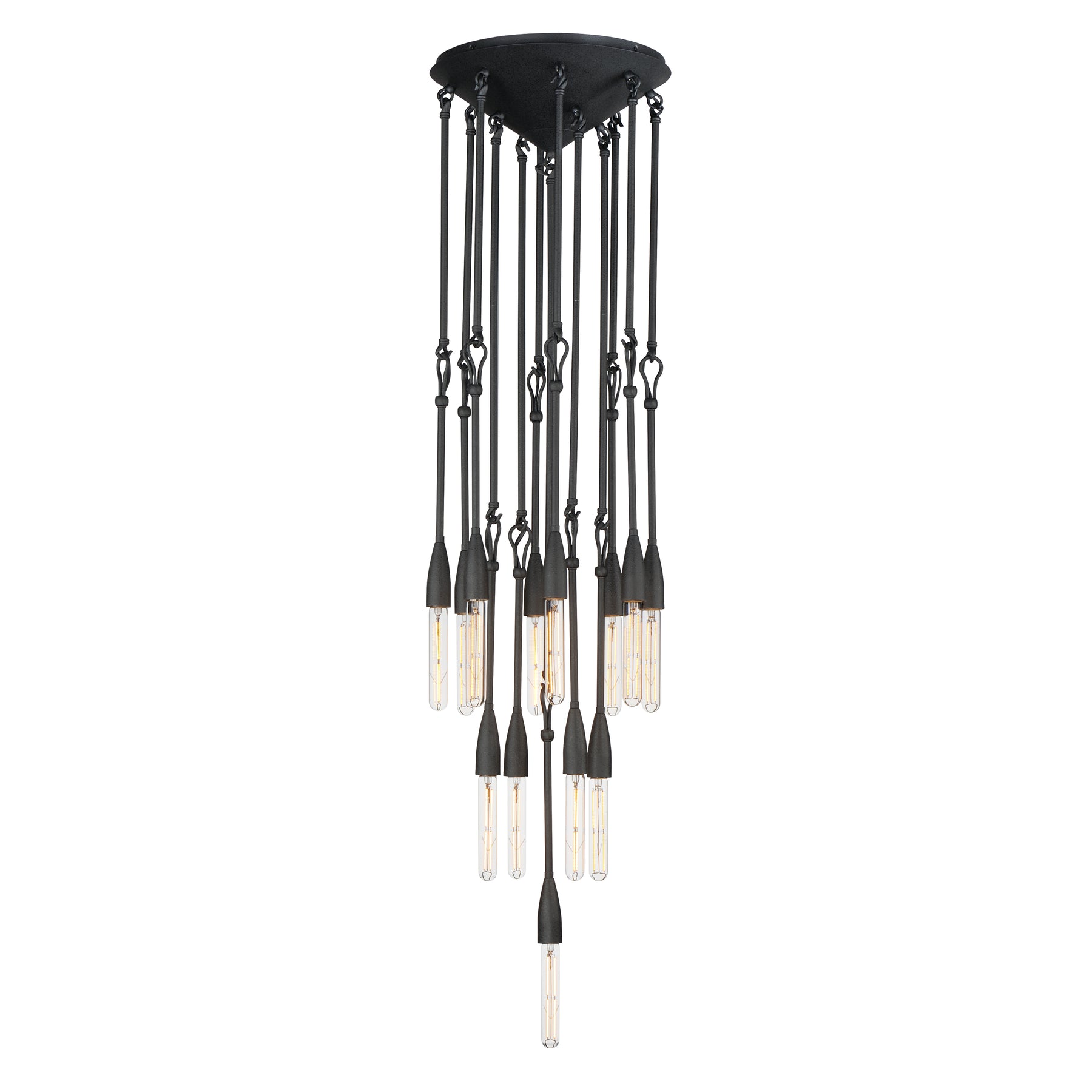 Pioneer 13-Light Pendant, Anthracite