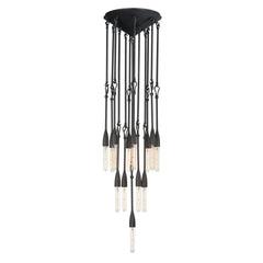 Pioneer 13-Light Pendant, Anthracite
