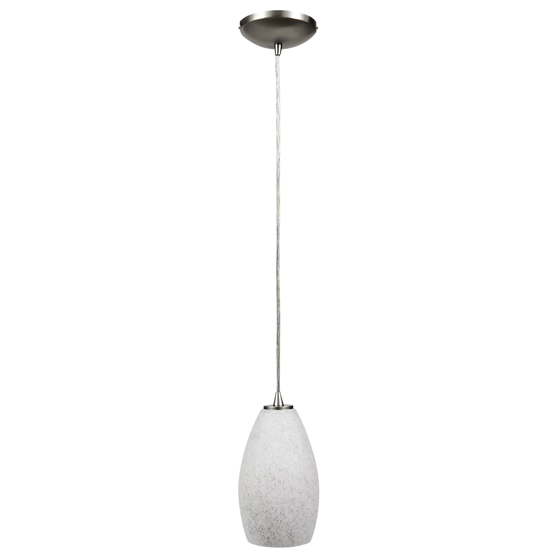 LED Pendant Light, 100W, 120V, Brushed Steel Finish, Champagne Collection
