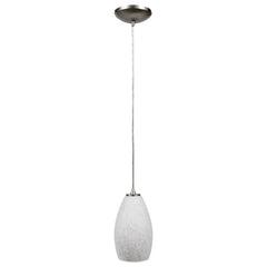LED Pendant Light, 100W, 120V, Brushed Steel Finish, Champagne Collection