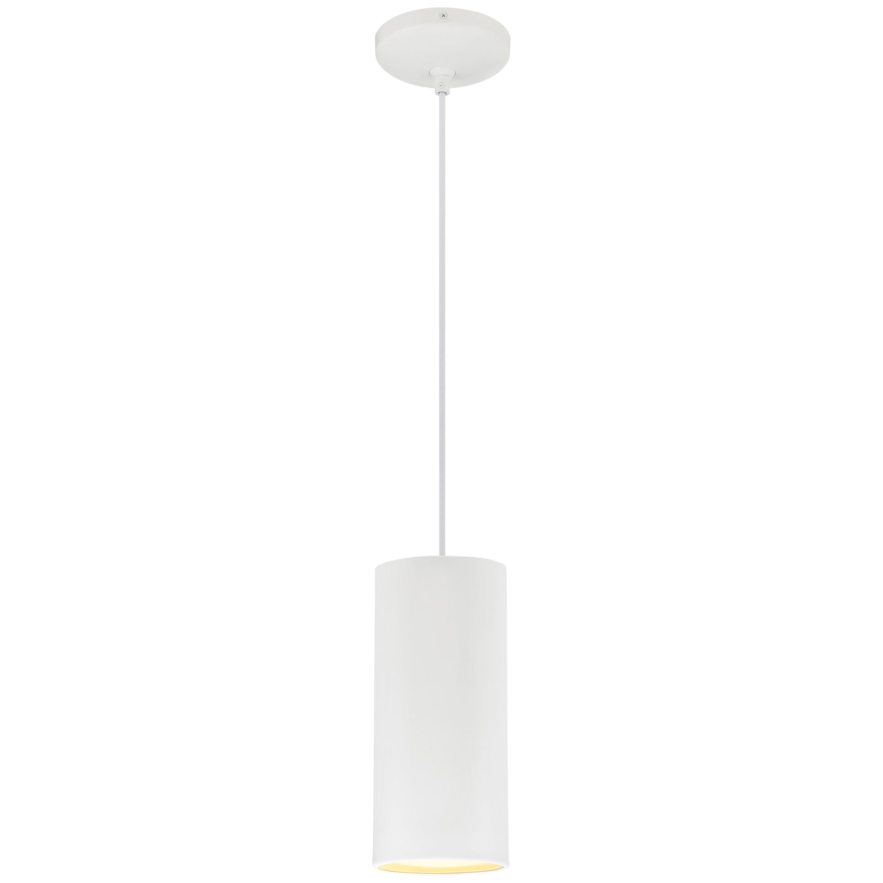 LED Pendant Light, 60W, 120V, Matte White Finish, Pilson Collection