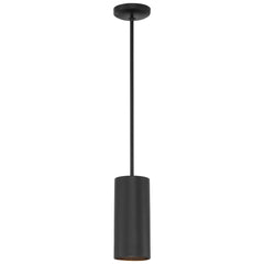 LED Pendant Light, 60W, 120V, Matte Black Finish, Pilson Collection