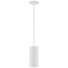 LED Pendant Light, 60W, 120V, Matte White Finish, Pilson Collection