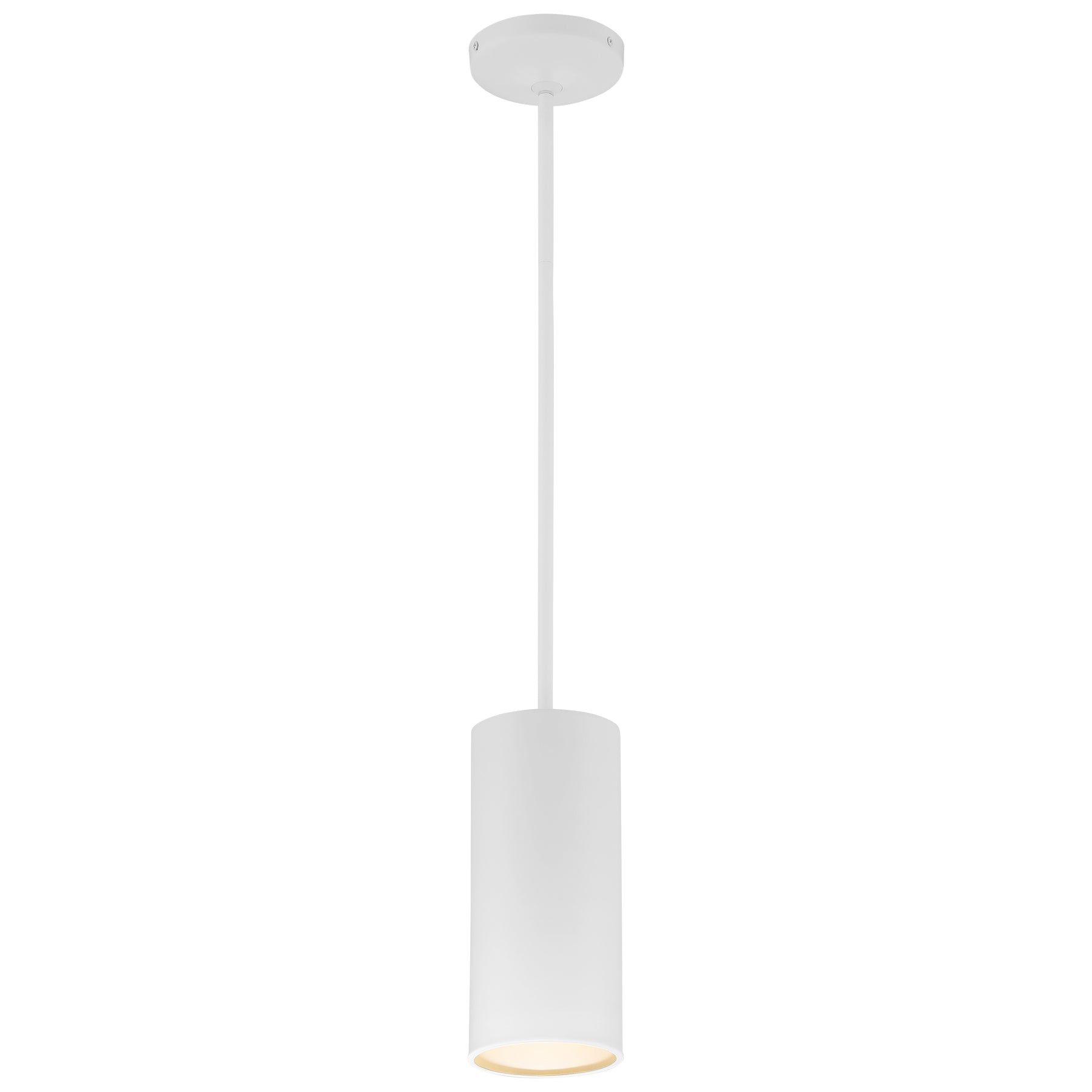 LED Pendant Light, 800 Lumens, 10W, 3000K, 120V, Matte White Finish, Pilson Collection