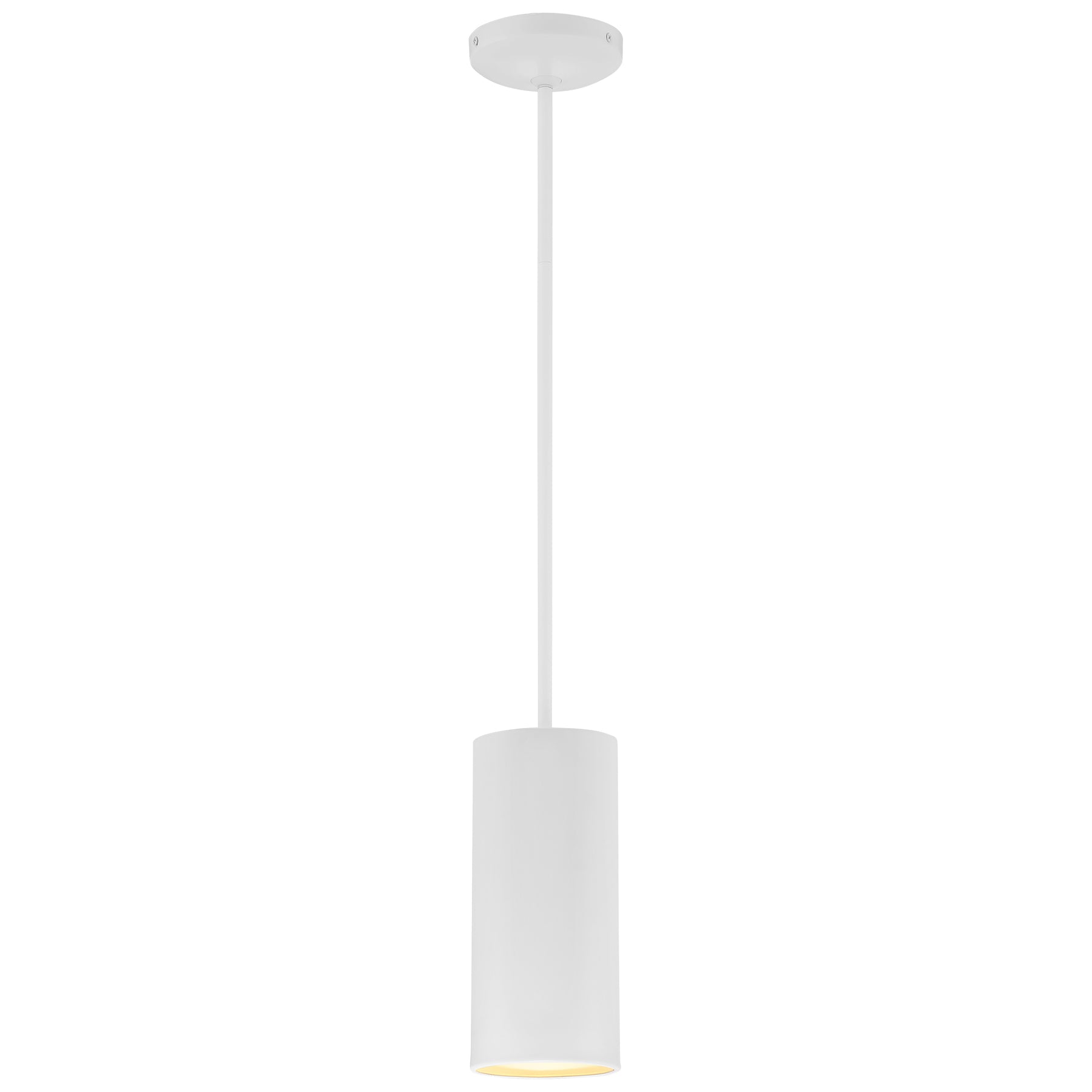 LED Pendant Light, 800 Lumens, 10W, 3000K, 120V, Matte White Finish, Pilson Collection