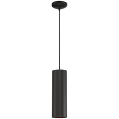LED Pendant Light, 60W, Matte Black Finish, 120V, Pilson Collection