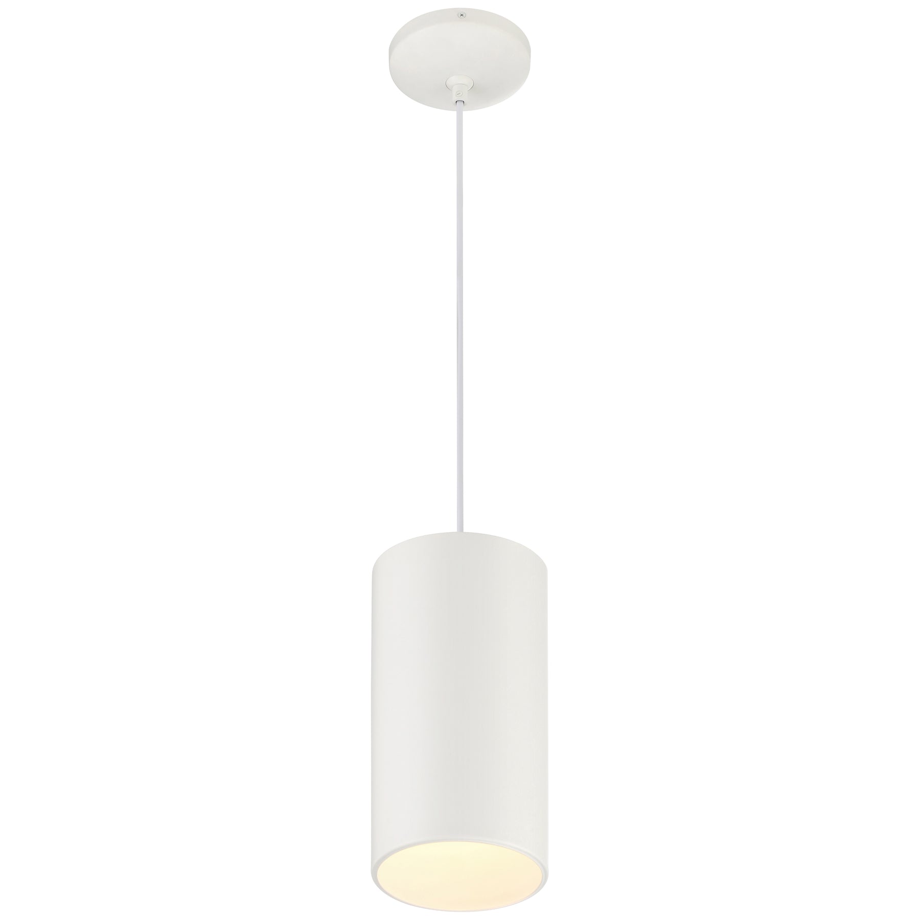 LED Pendant Light, Matte White Finish, 60W, 120V, Pilson XL Collection