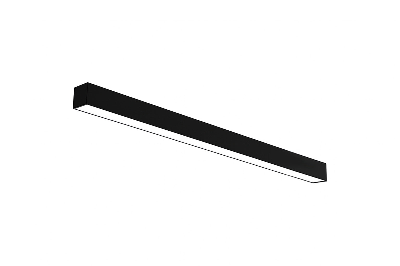 2FT LED Linear Suspended/Grid Mount Fixture, 1150 Lumen Max, Wattage and CCT Selectable, 120-277V, White or Black