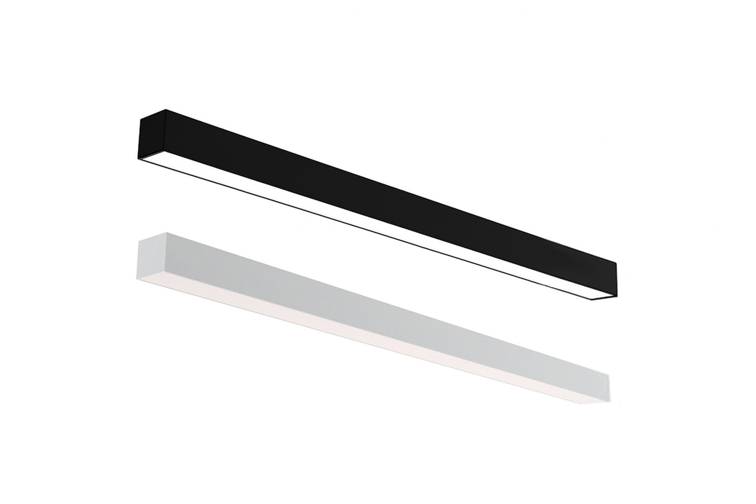 2FT LED Linear Suspended/Grid Mount Fixture, 1150 Lumen Max, Wattage and CCT Selectable, 120-277V, White or Black