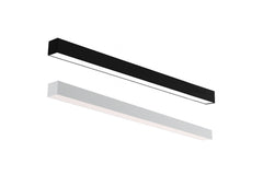 2FT LED Linear Suspended/Grid Mount Fixture, 1150 Lumen Max, Wattage and CCT Selectable, 120-277V, White or Black