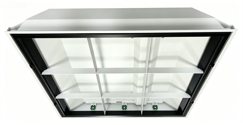 2X2 Foot LED Ready 9 Cell Parabolic Troffer, LED T8 Tube Ready (3 Lamps), Non-Shunted, Single/Double Ended, 120-277V