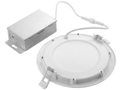 6" LED Slim Panel Recessed Lighting Fixture, 950 Lumens 12 Watt, 120V, CCT Selectable 3000K/4000K/5000K