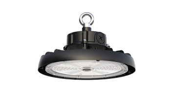 LED UFO High Bay, 25,500 Lumen Max, Wattage and CCT Selectable, 120-277V, Black or White Finish