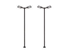 20FT LED Lighting System For Pickleball Court, 2 Light Poles and 4 LED Lights With Sports Optics