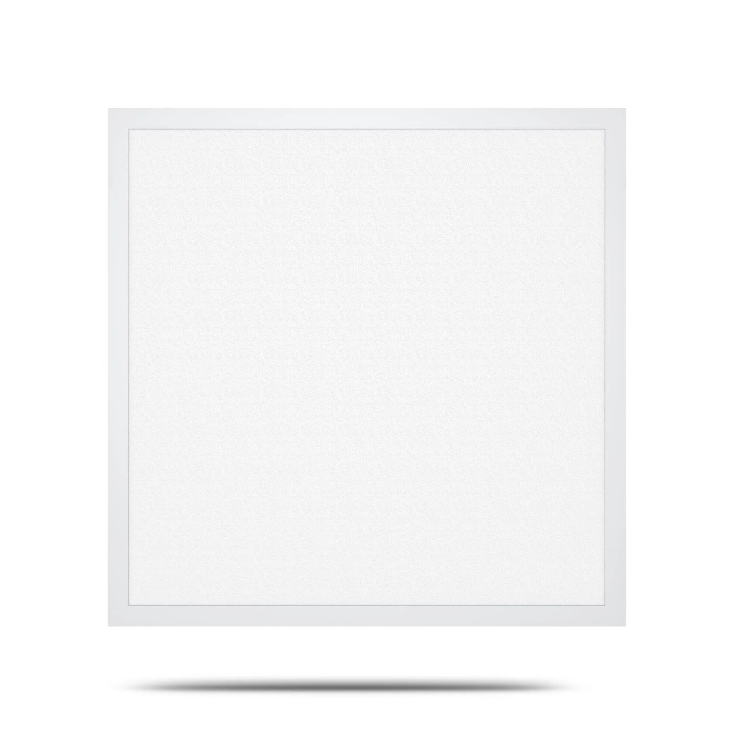 White square 2x2 led backlit panel light with 5000 lumen max, selectable wattage and cct, 120-277v power input