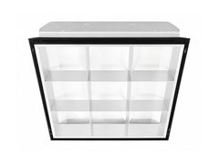2X2 Foot LED 9 Cell Parabolic Troffer, LED T8 Tube Ready (2 Lamps), 120-277V