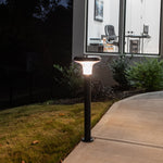 Vantage Bollard Solar Pathway Light, 200 Lumens, 2 PK