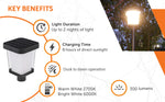 Halo Solar Post Light with 3" Fitter