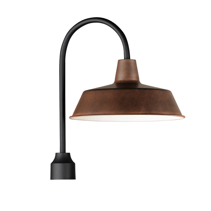 Pier M-Outdoor Post Lantern, 120V, Black, Empire Bronze or Weathered Zinc Finish