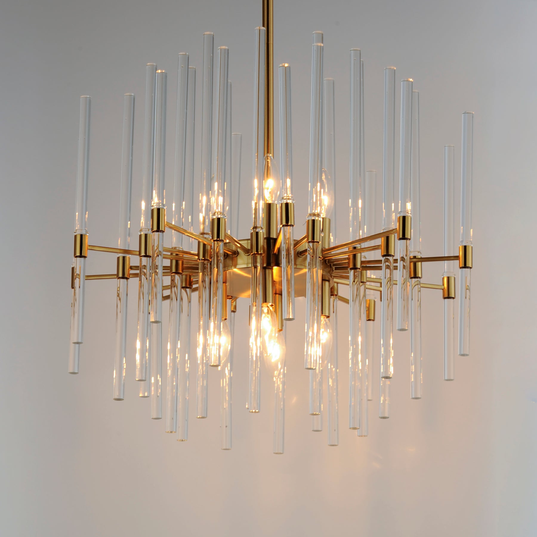 24" Divine 8-Light Pendant, 480W, 120V,  Polished Nickel or Heritage Finish