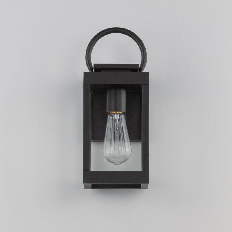 Nassau VX 1-Light Outdoor Wall Lantern, Black or White / Black