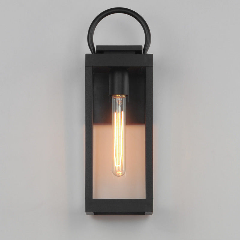 Nassau VX 1-Light Medium Outdoor Wall Lantern, Black or White / Black