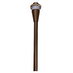 15in AA SERIES PATH LIGHT STEM RGBW PUSH BUTTON, 200 Lumens, Cap Option Available, Black, Antique Brass, or Oil-Rubbed Bronze